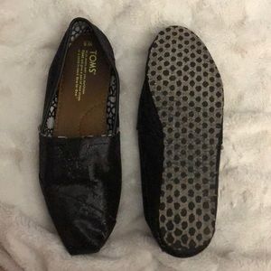 Black sparkle TOMS